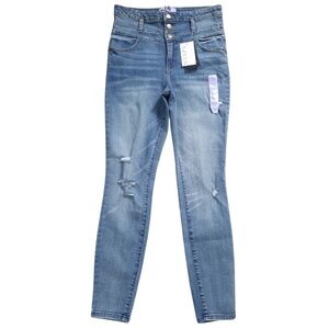 Vylette Sculpt Triple Stack Distressed Stretch‎ Skinny Ankle Jeans Size 7/28 NEW
